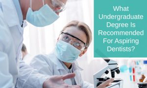 What undergraduate degree is recommended for aspiring dentists?